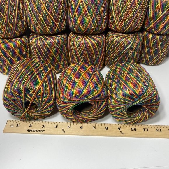 18 Spools Aunt Lydia's Crochet Thread Mexicana Rainbow - Picture 9 of 13